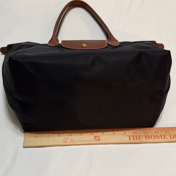 Longchamp Le Pliage Tote Bag Black and Brown - Picture 8 of 16
